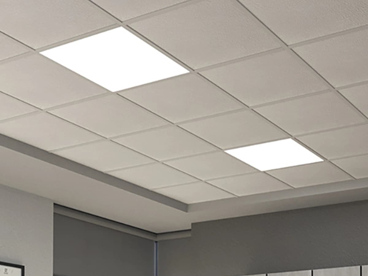 Acoustic ceiling tiles installed in a Cape Town boardroom